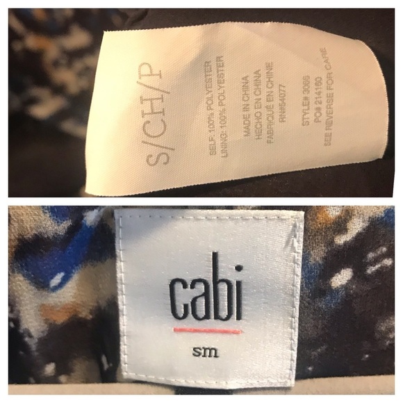 CAbi starry night chiffon Popover blouse - Picture 8 of 8